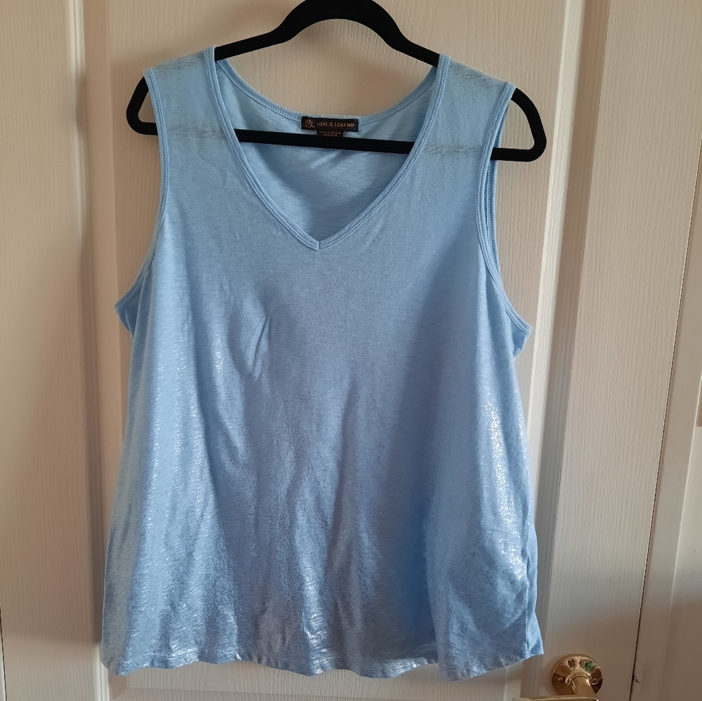 Love & Legend Shimmer Tank Top